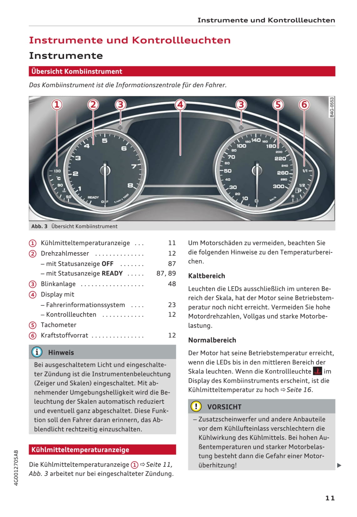 2014-2018 Audi A6 Bedienungsanleitung | Deutsch