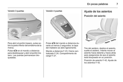 2015 Opel Astra Owner's Manual | Spanish