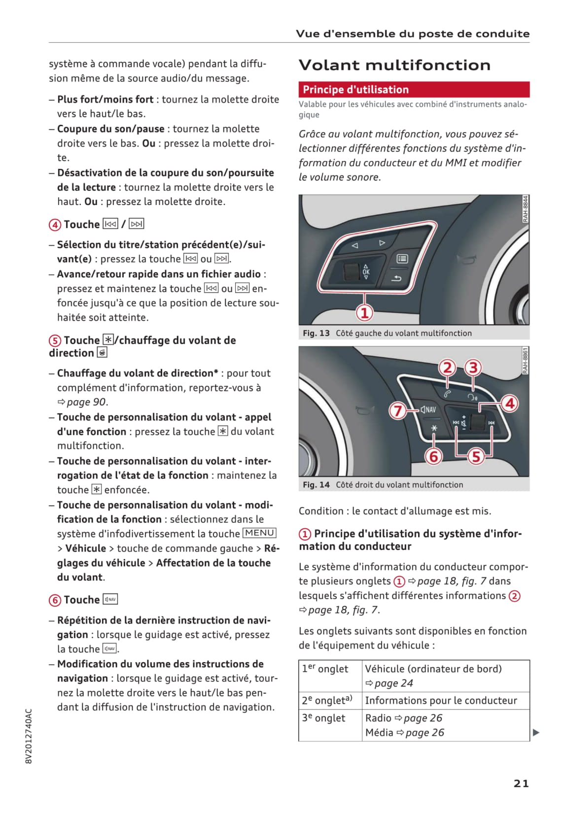 2016-2017 Audi A3 Owner's Manual | French