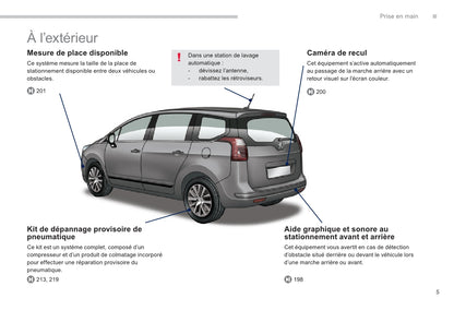 2013-2014 Peugeot 5008 Owner's Manual | French