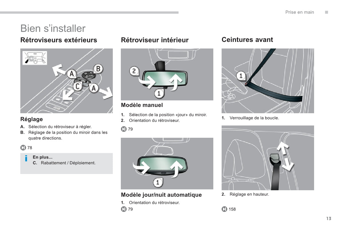 2013-2014 Peugeot 5008 Owner's Manual | French