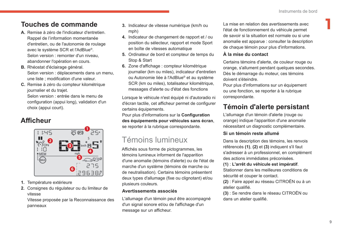 2020-2022 Citroën C3 Owner's Manual | French