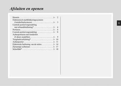 1999-2006 Mitsubishi Pajero Owner's Manual | Dutch