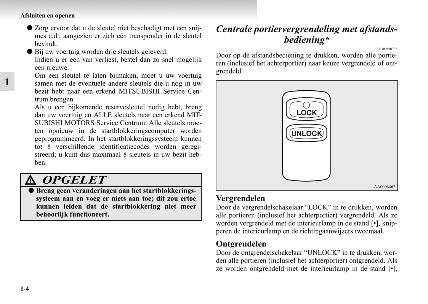 1999-2006 Mitsubishi Pajero Owner's Manual | Dutch