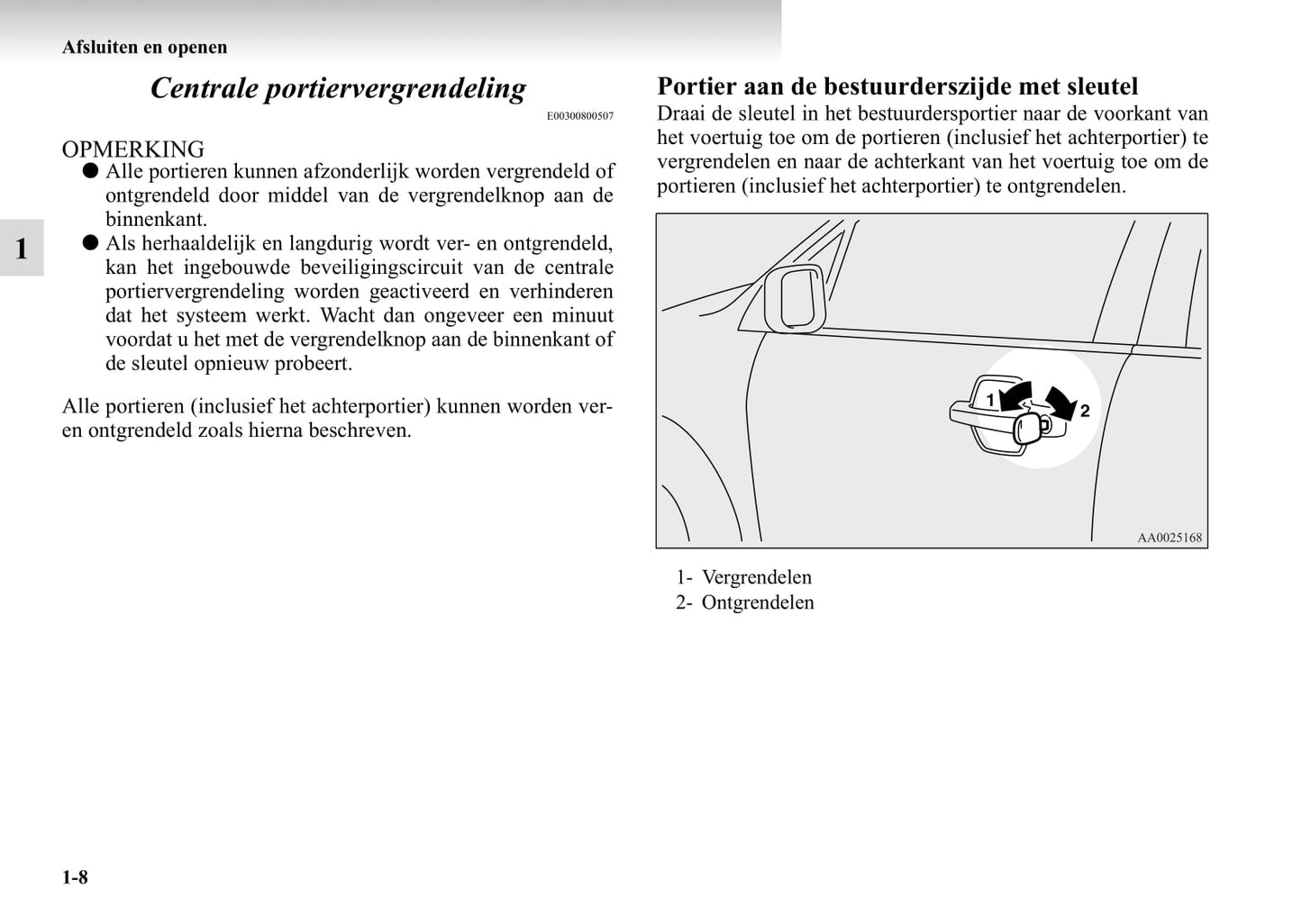 1999-2006 Mitsubishi Pajero Owner's Manual | Dutch