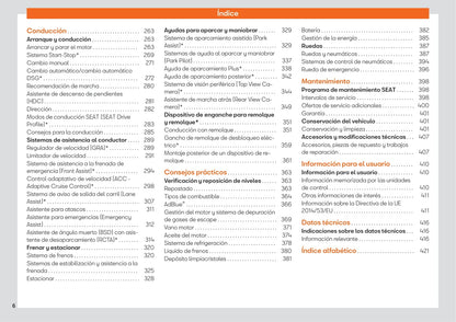 2016-2020 Seat Ateca Bedienungsanleitung | Spanisch