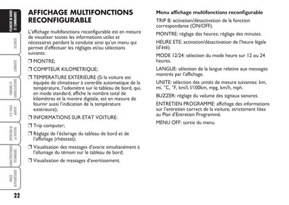 2007-2008 Fiat Multipla Bedienungsanleitung | Französisch