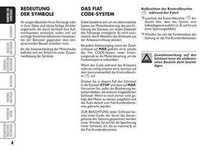 2009-2010 Fiat 500 Bedienungsanleitung | Deutsch