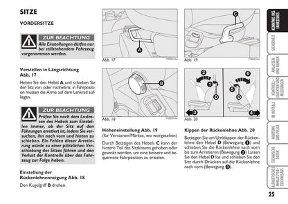 2009-2010 Fiat 500 Bedienungsanleitung | Deutsch