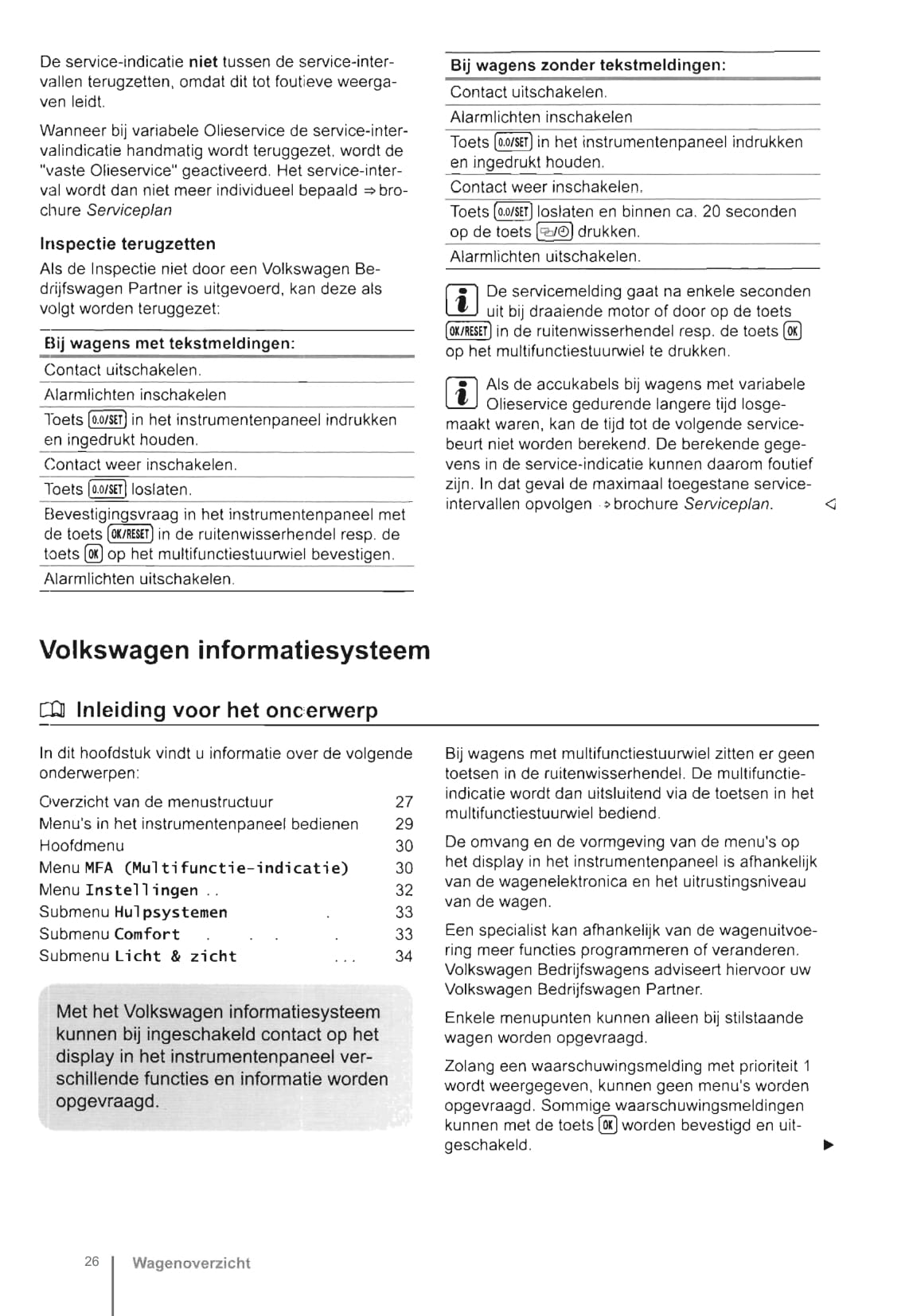 2009-2016 Volkswagen Caravelle/Transporter Owner's Manual | Dutch