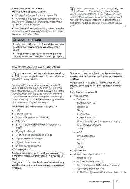 2009-2016 Volkswagen Caravelle/Transporter Owner's Manual | Dutch