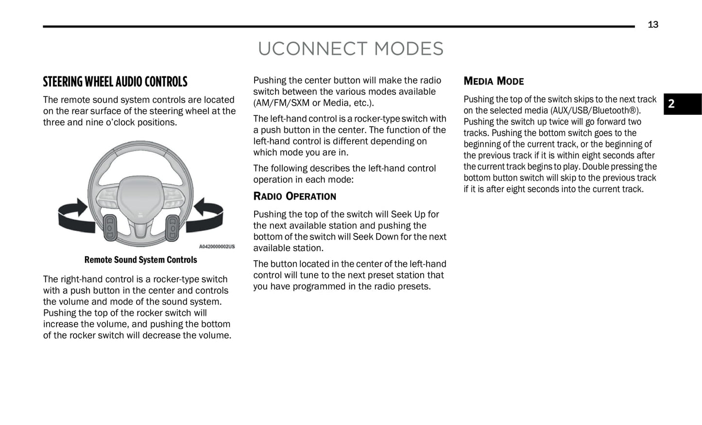 Uconnect Radio 8.4 Inch Display Owner's Manual