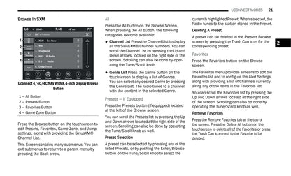 Uconnect Radio 8.4 Inch Display Owner's Manual