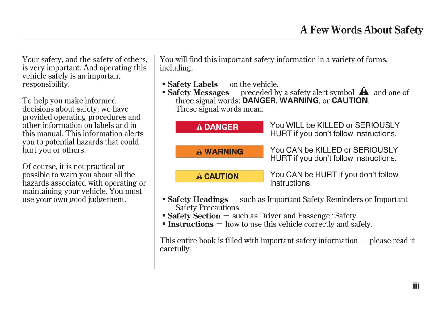 2007 Acura RL Owner's Manual | English