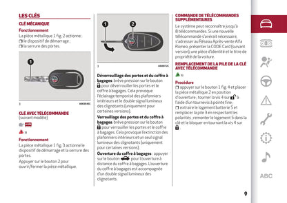 2013-2017 Alfa Romeo MiTo Bedienungsanleitung | Französisch