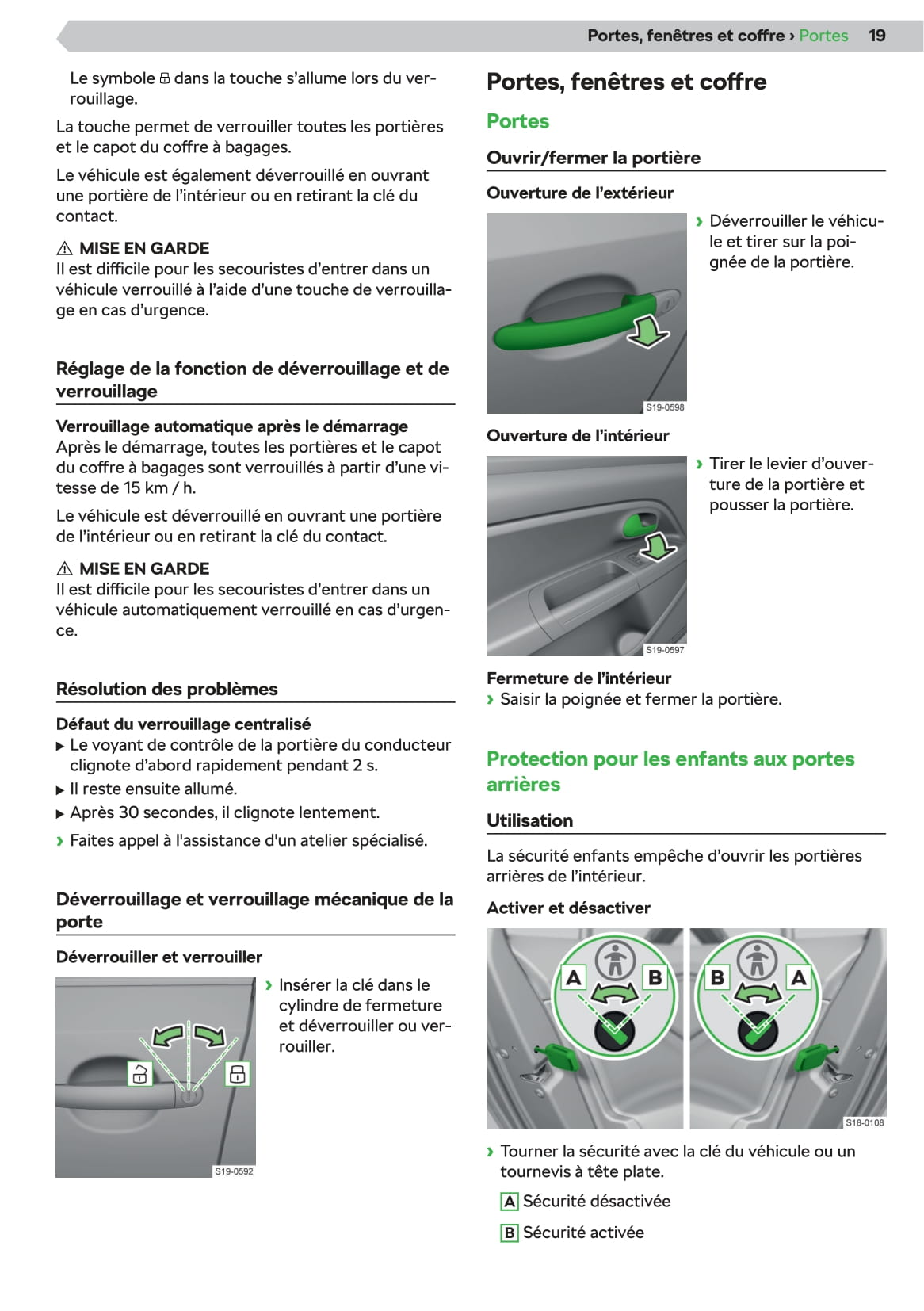 2019-2020 Skoda Citigo Bedienungsanleitung | Französisch