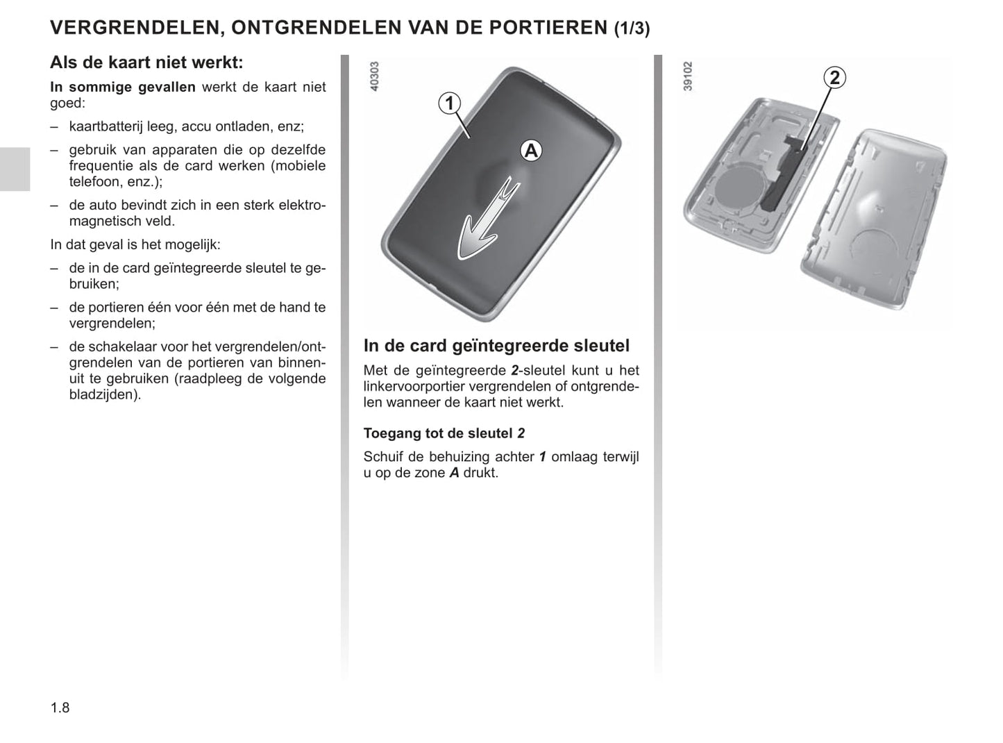 2020-2021 Renault Talisman Owner's Manual | Dutch