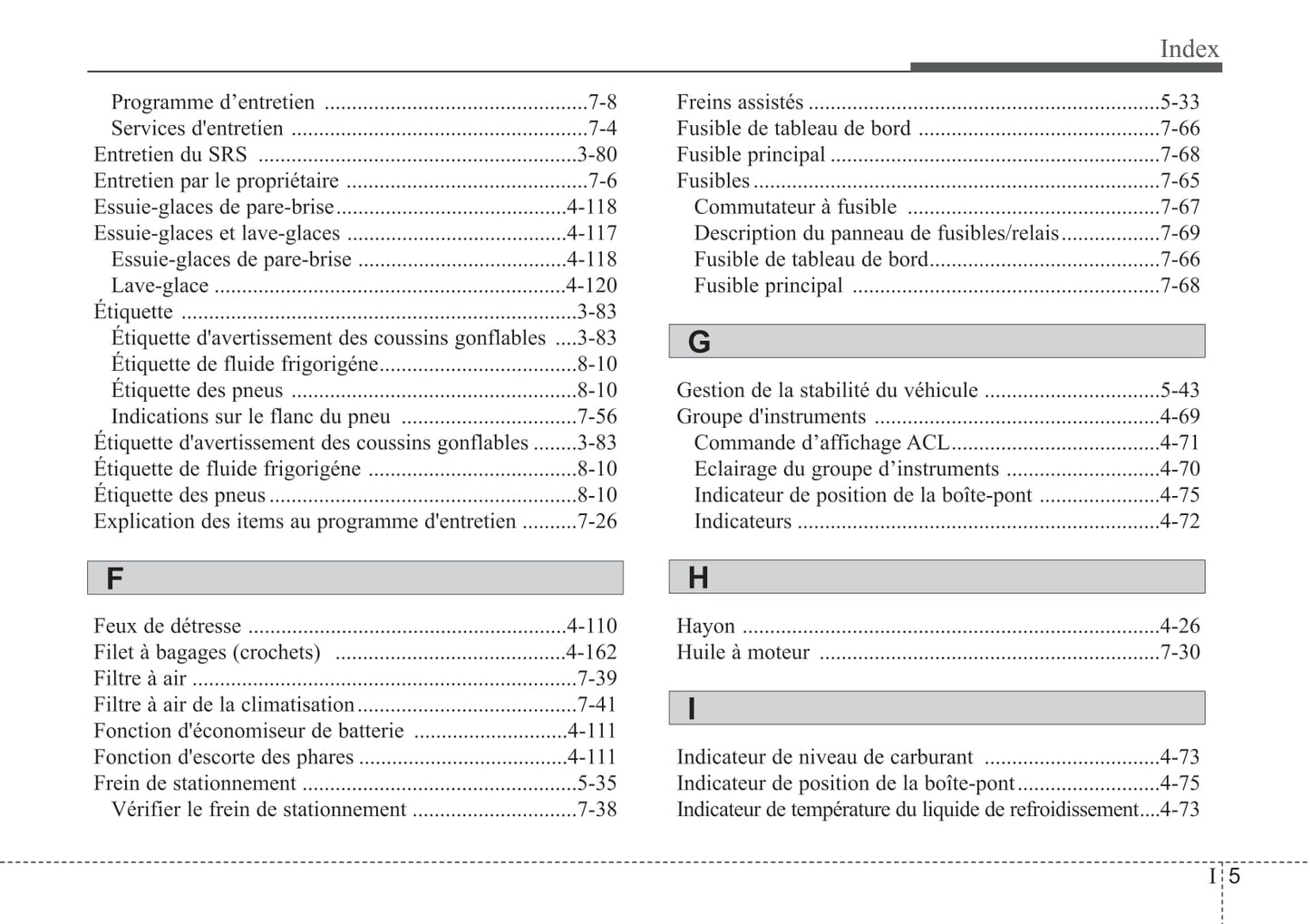 2014 Kia Sorento Owner's Manual | French