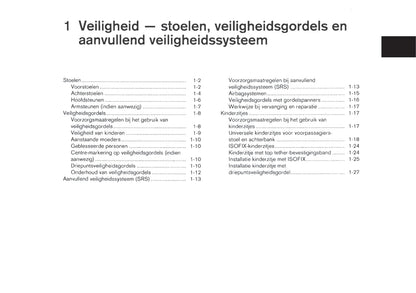 2011-2012 Nissan X-trail Owner's Manual | Dutch