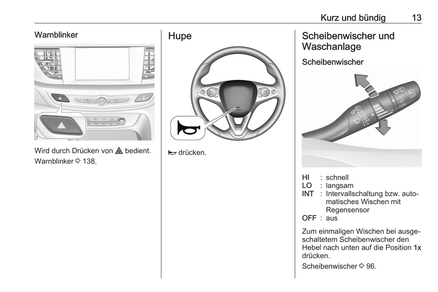 2020-2021 Opel Insignia Bedienungsanleitung | Deutsch