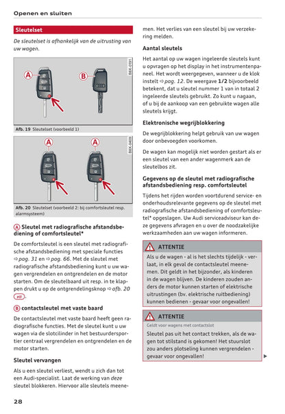 2015-2018 Audi A1/A1 Sportback/S1/S1 Sportback Owner's Manual | Dutch