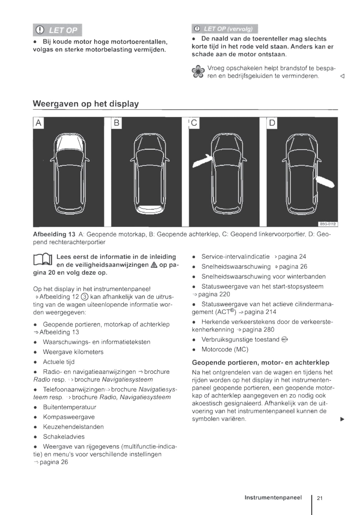 2013-2017 Volkswagen Golf Owner's Manual | Dutch