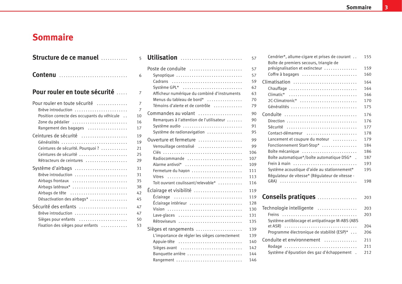 2009-2010 Seat Altea XL Owner's Manual | French