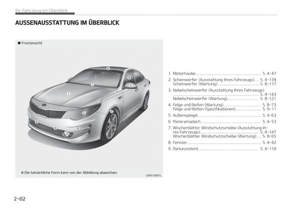 2017-2018 Kia Optima Bedienungsanleitung | Deutsch