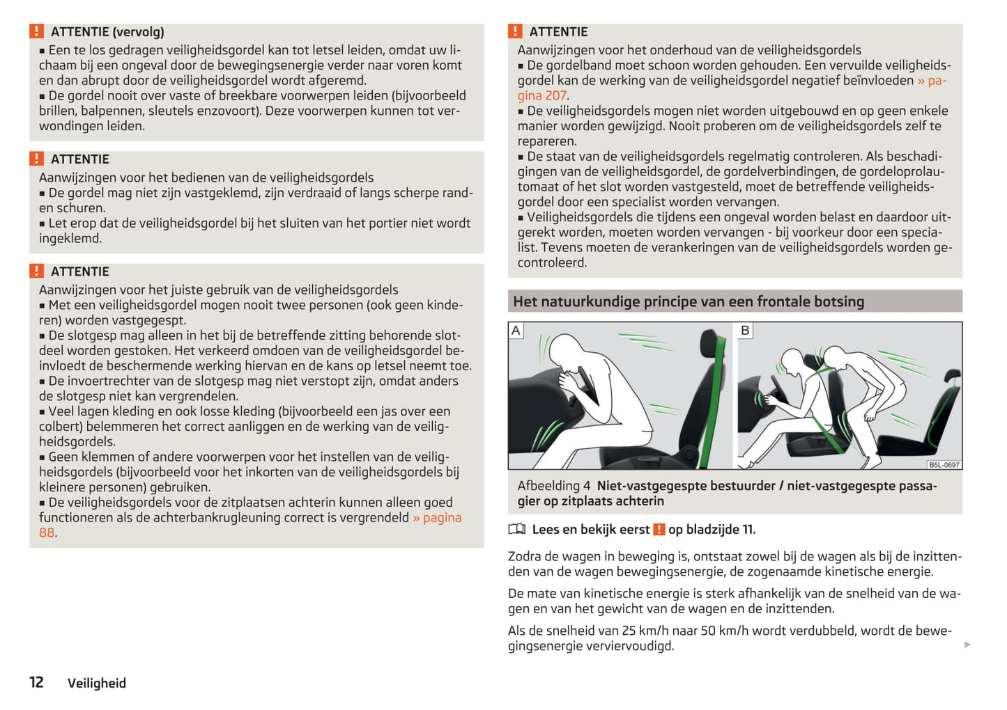 2015-2016 Skoda Superb Owner's Manual | Dutch