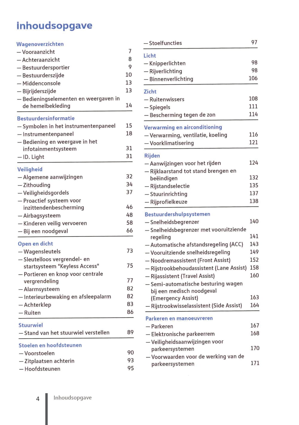 2020-2023 Volkswagen ID.3 Bedienungsanleitung | Niederländisch