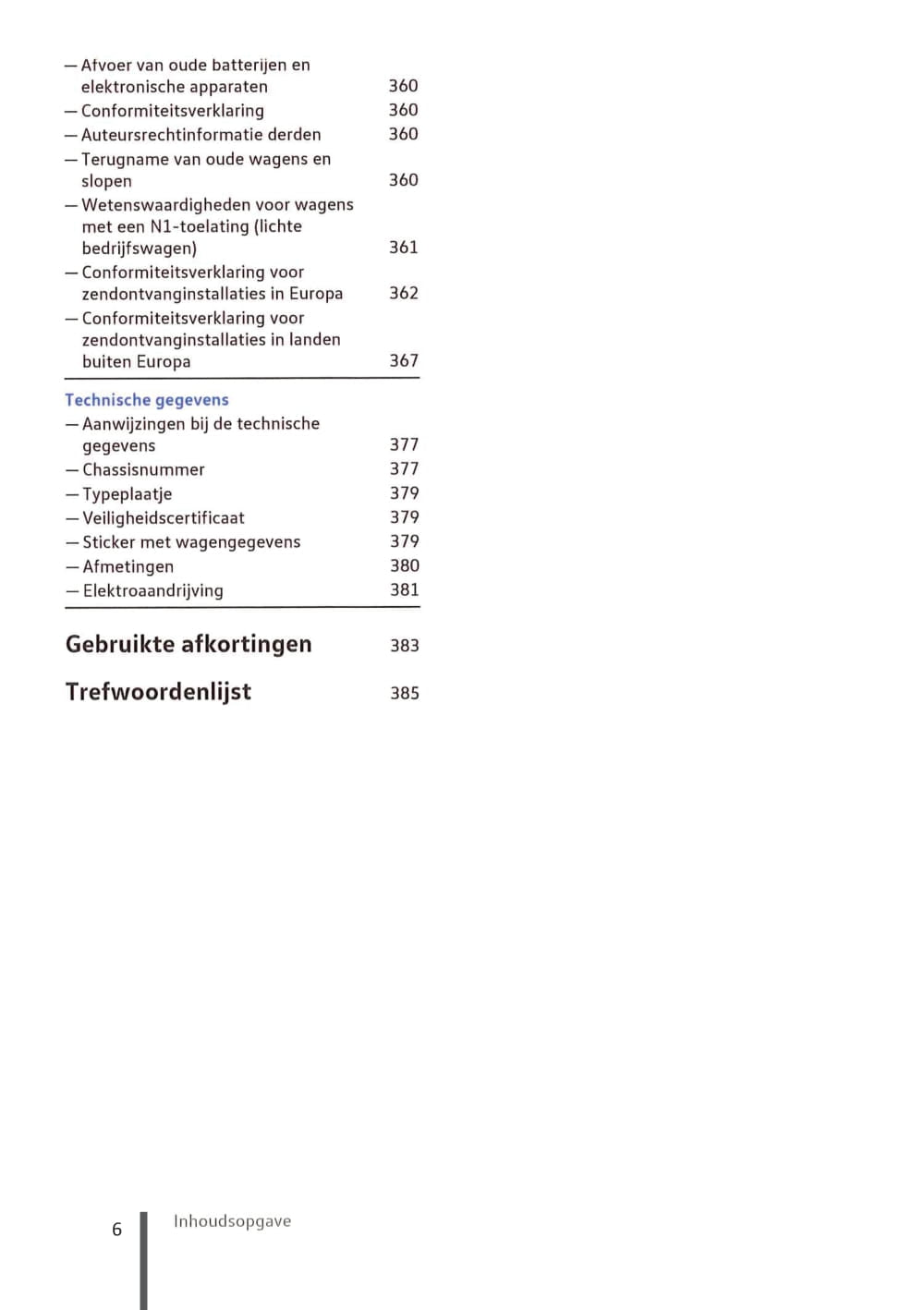 2020-2023 Volkswagen ID.3 Owner's Manual | Dutch