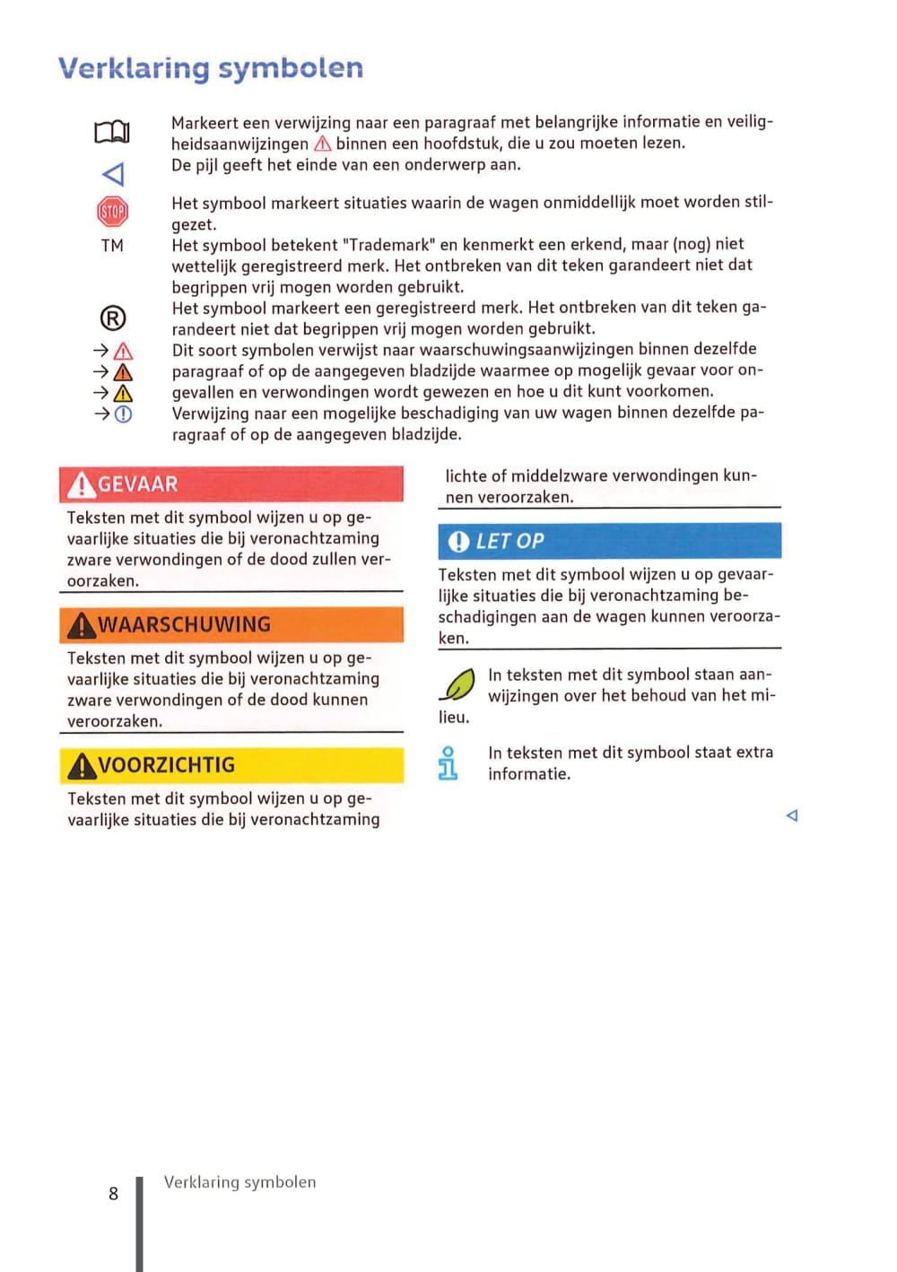 2020-2023 Volkswagen ID.3 Owner's Manual | Dutch