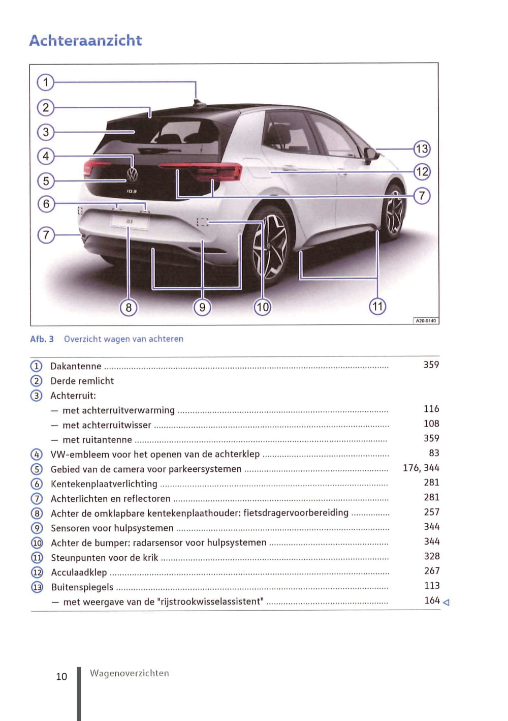 2020-2023 Volkswagen ID.3 Bedienungsanleitung | Niederländisch