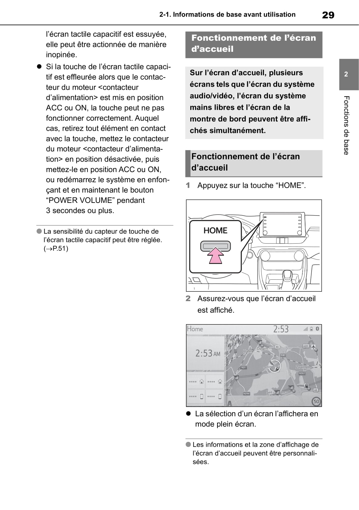 Toyota Touch Navigation Guide d'utilisation 2019