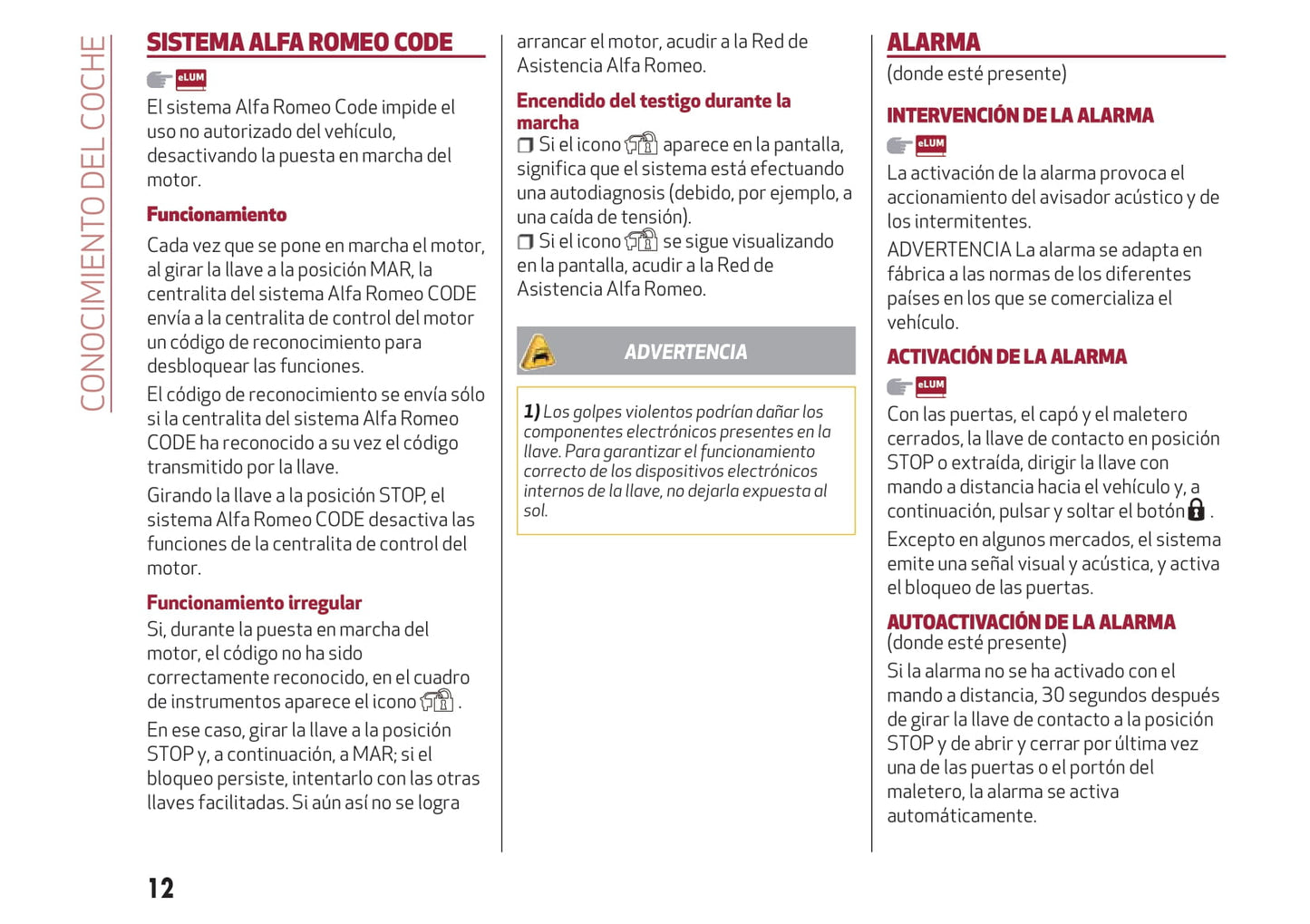 2016-2020 Alfa Romeo MiTo Bedienungsanleitung | Spanisch
