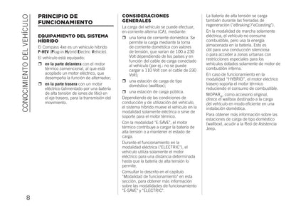 2020 Jeep Compass 4xe Bedienungsanleitung | Spanisch