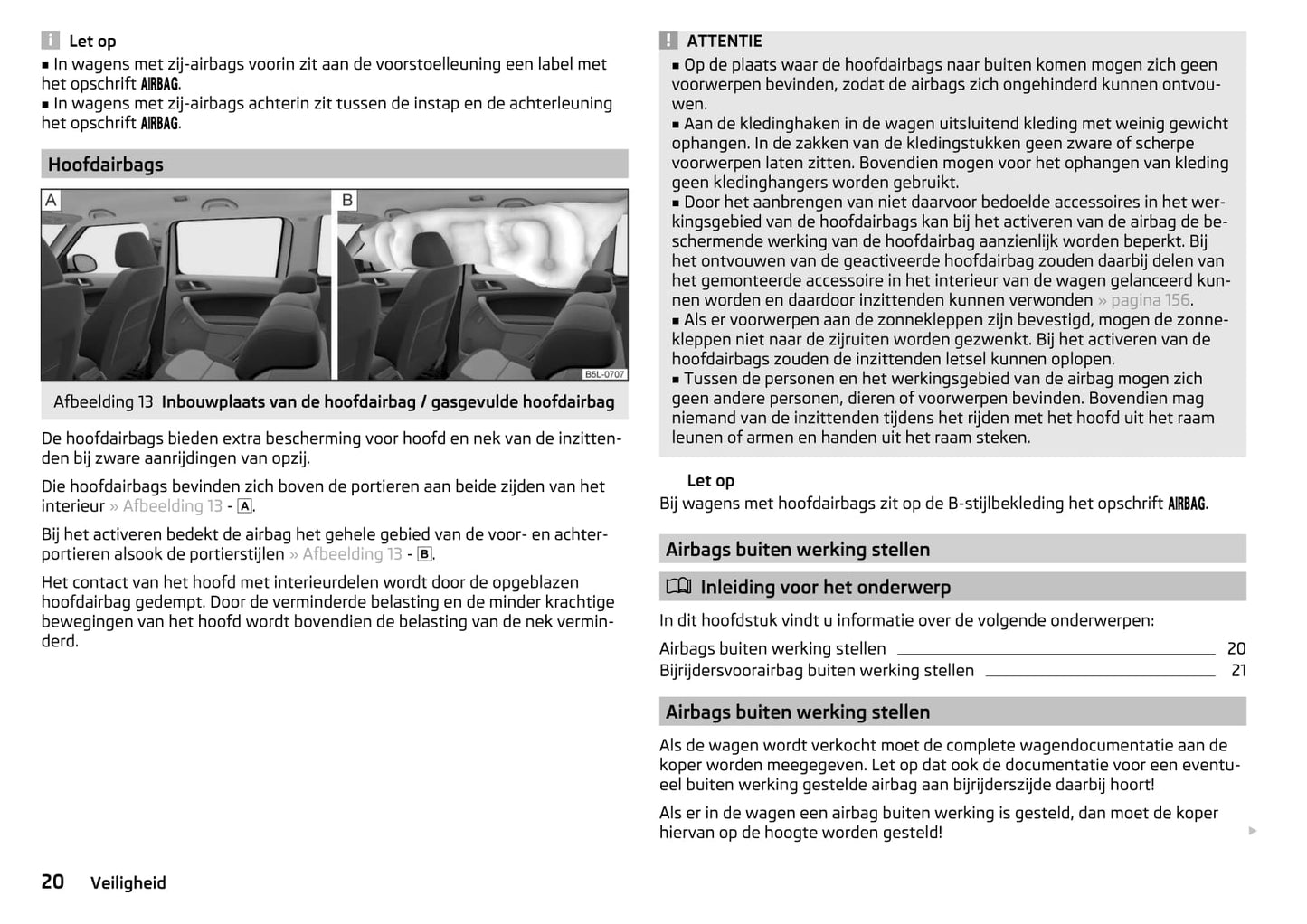 2015-2016 Skoda Yeti Owner's Manual | Dutch