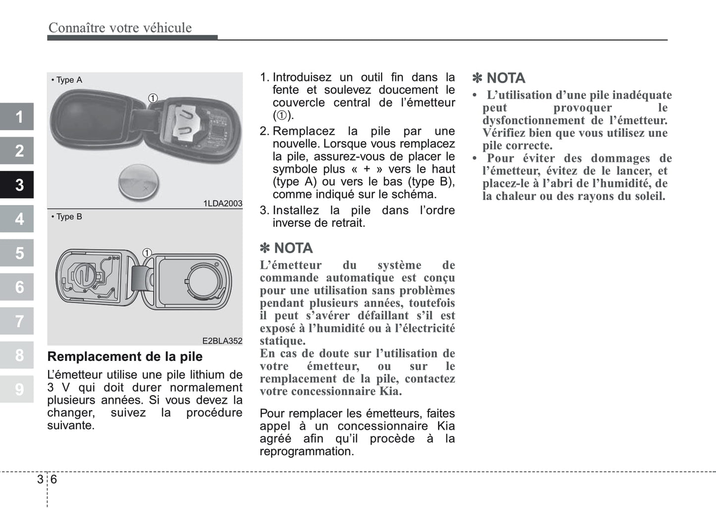 2006-2007 Kia Cerato Bedienungsanleitung | Französisch