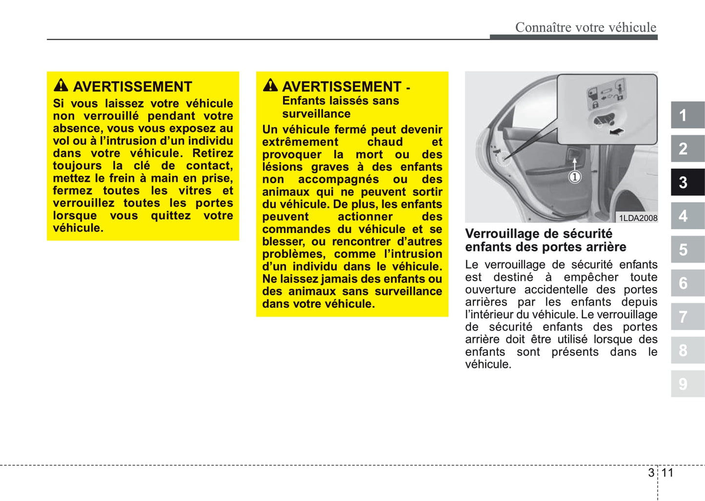 2006-2007 Kia Cerato Owner's Manual | French