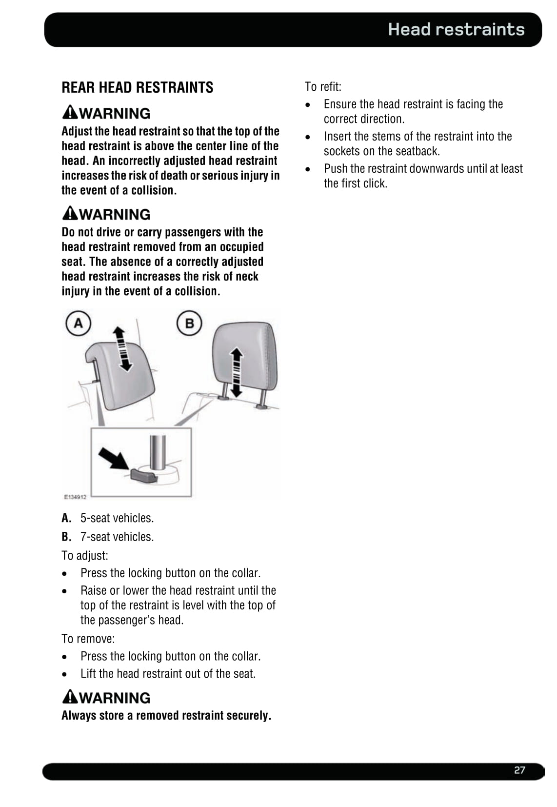 2012 Land Rover Discovery Owner's Manual | English