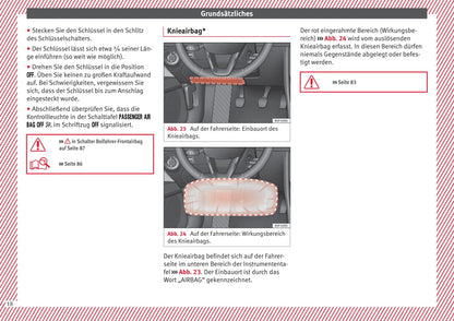 2017 Seat Leon Owner's Manual | German