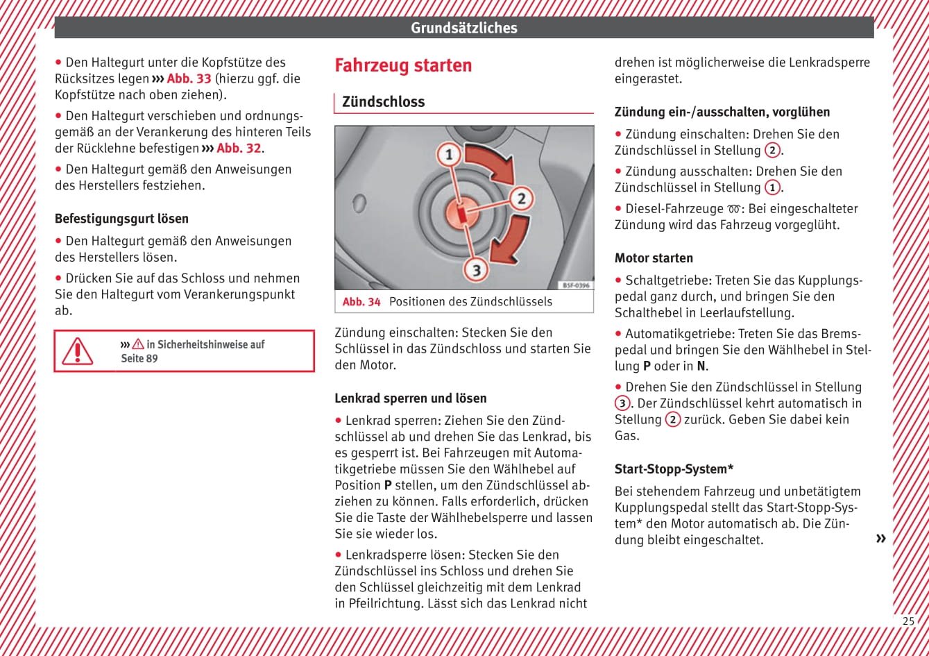 2017 Seat Leon Owner's Manual | German