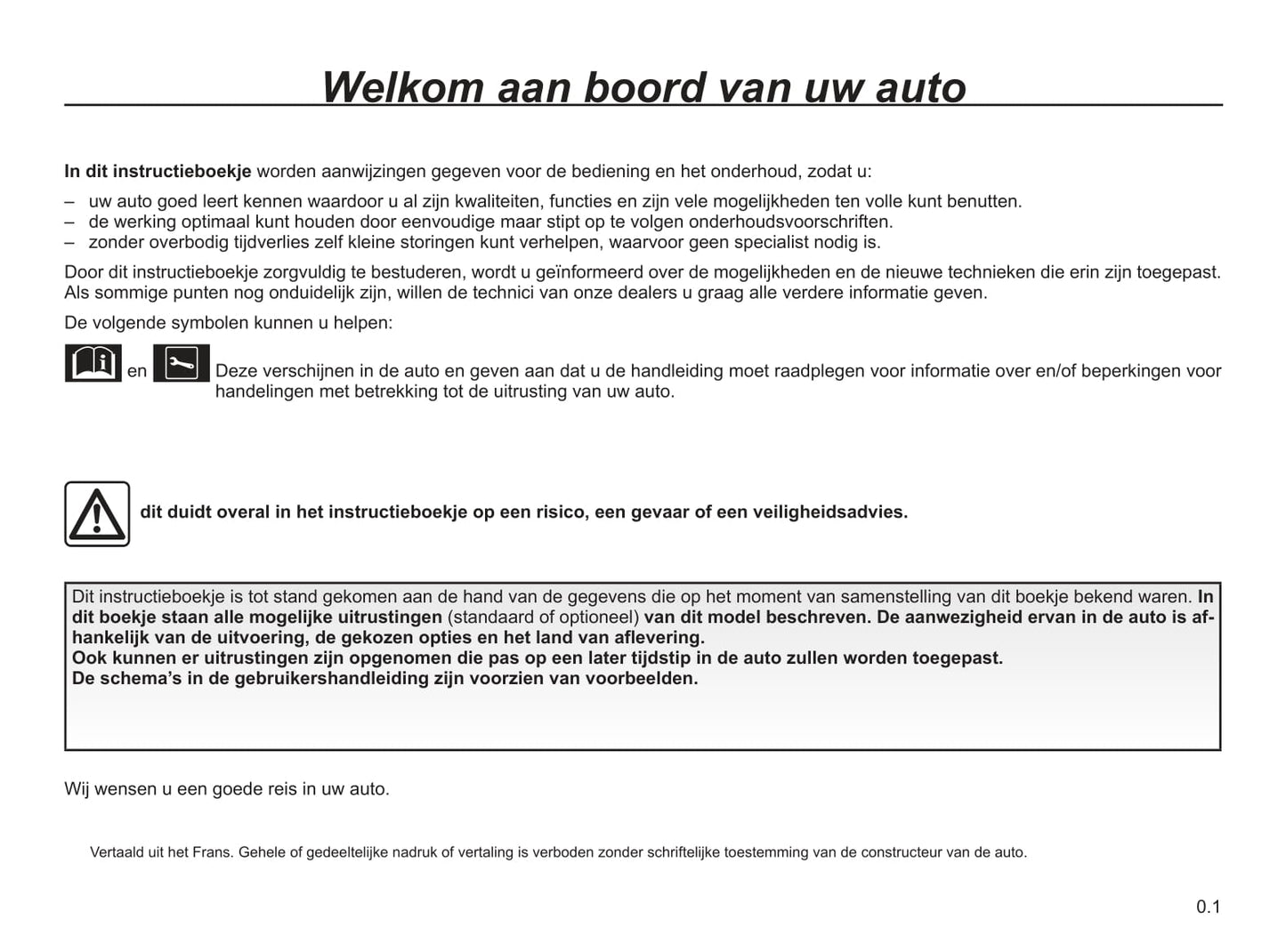 2019-2020 Renault Trafic Bedienungsanleitung | Niederländisch