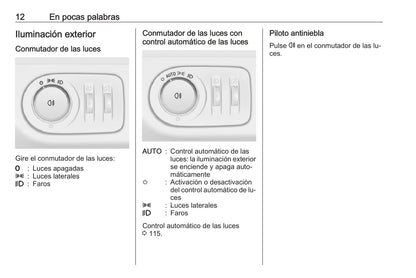 2016 Opel Adam Owner's Manual | Spanish