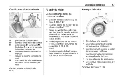 2016 Opel Adam Owner's Manual | Spanish