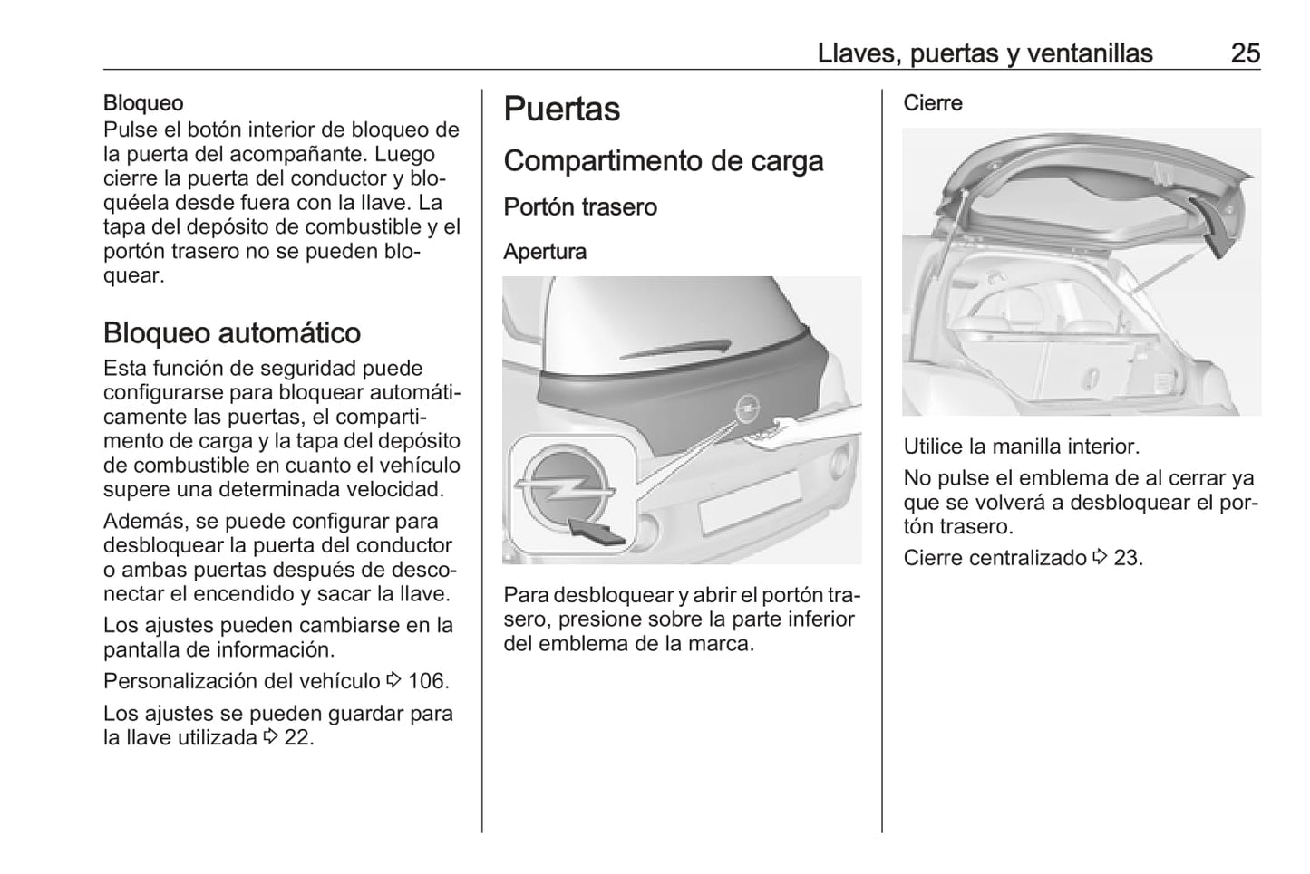 2016 Opel Adam Owner's Manual | Spanish