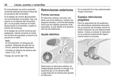 2016 Opel Adam Owner's Manual | Spanish