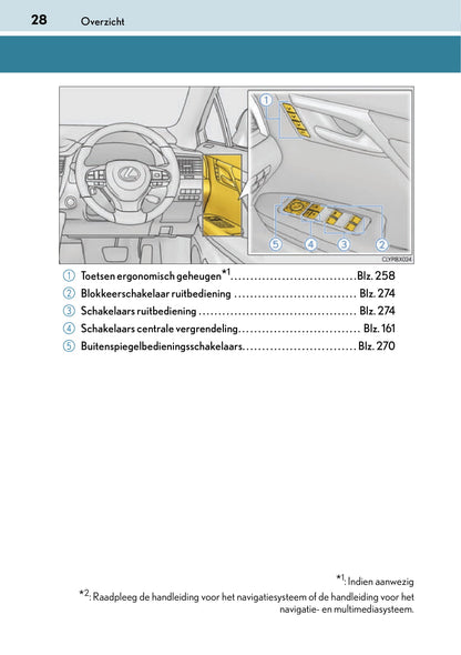 2017-2019 Lexus RX 450h/RX 450hL Bedienungsanleitung | Niederländisch