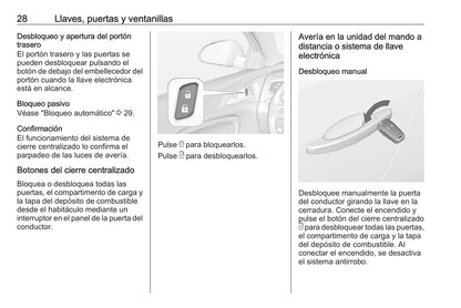 2016 Opel Insignia Owner's Manual | Spanish
