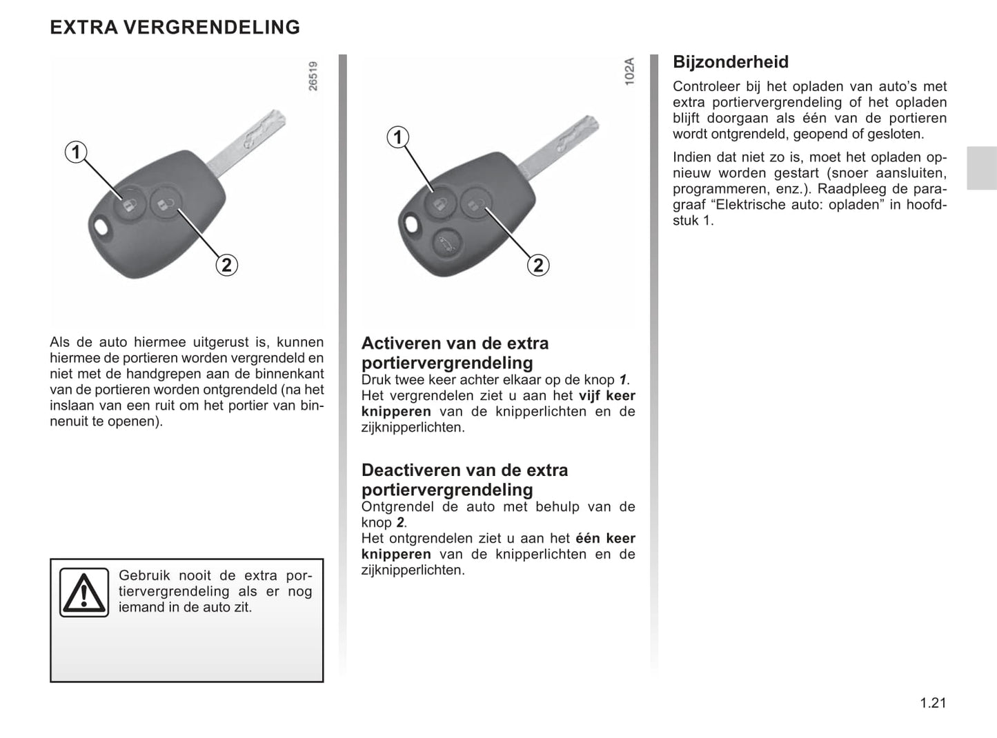 2019-2020 Renault Kangoo Z.E. Bedienungsanleitung | Niederländisch